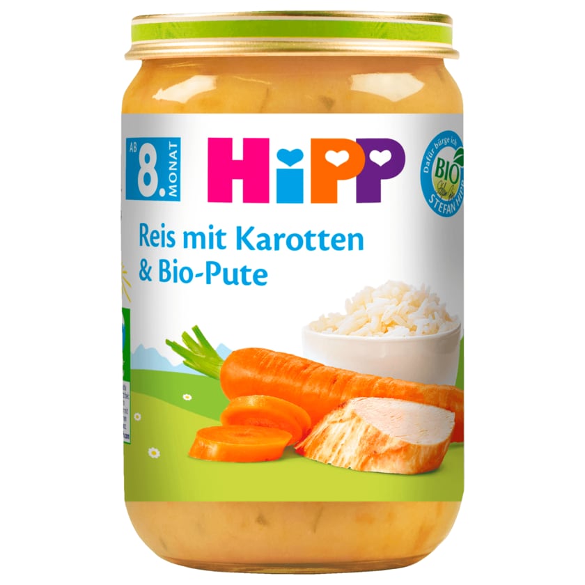 Hipp Reis mit Karotten & Bio-Pute 220g
